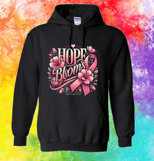 Breast Cancer Awareness Hoodie: Hope Blooms