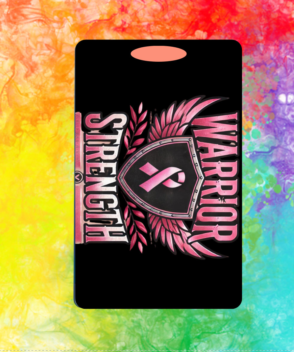 Breast Cancer Awareness: Luggage Tag (Warrior & Strength)