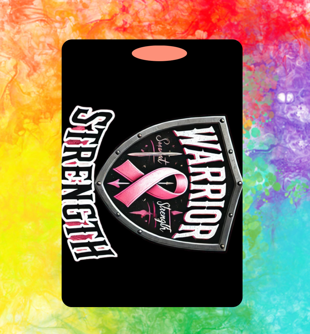 Breast Cancer Awareness: Luggage Tag (Warrior & Strength)