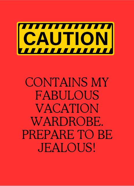 Luggage Tag: Caution