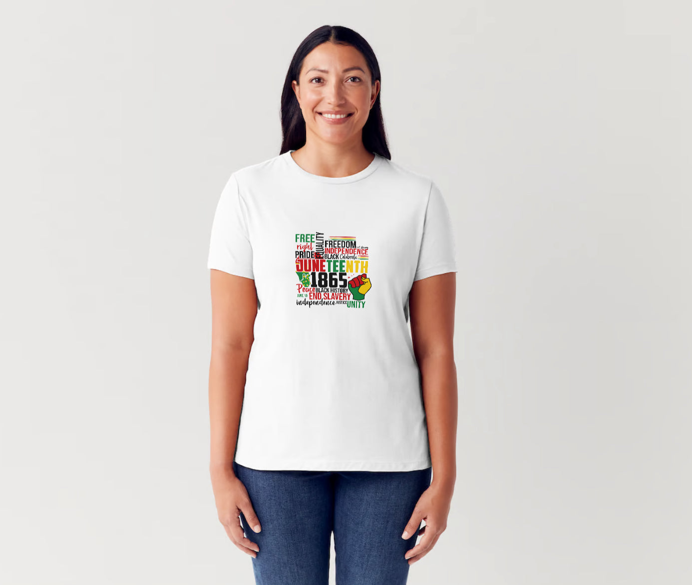 Short Sleeve T-shirt: Juneteenth 'Play of Words'