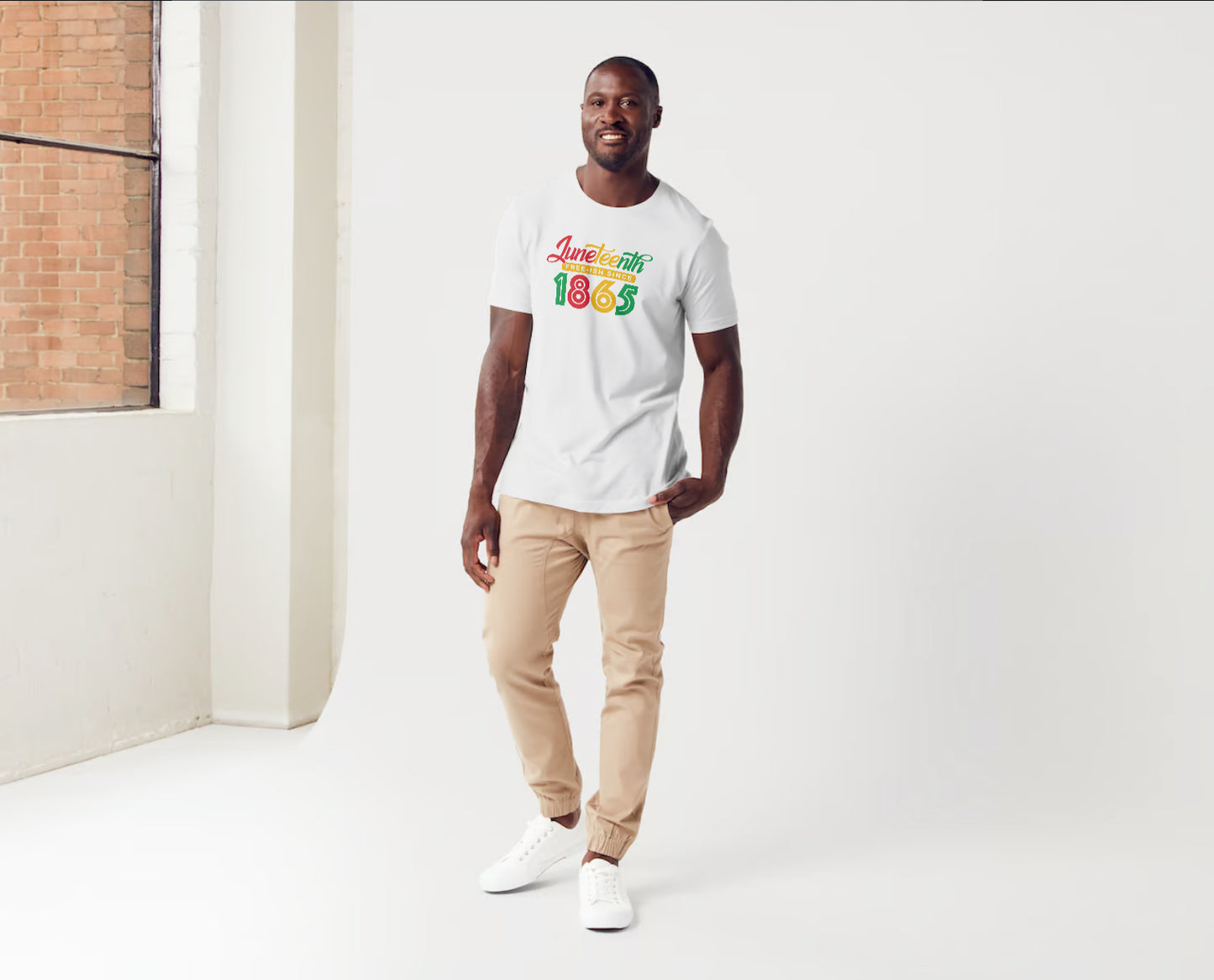 Short Sleeve T-shirt: Juneteenth 'Fresh-ish Since 1865'