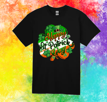 Short Sleeve T-shirt: St. Patrick - Happy St. Patrick Day