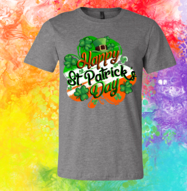 Short Sleeve T-shirt: St. Patrick - Happy St. Patrick Day